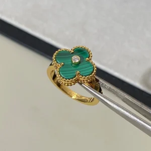 Malachite Pavé Ring