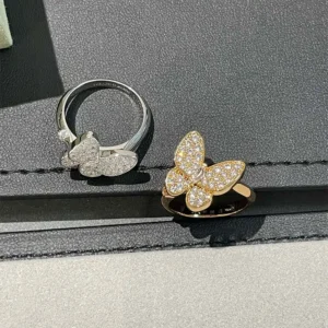 3d Butterfly Pavé Ring