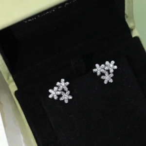 Pavé Floral Earrings