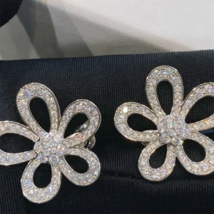 Floral Lace Pavé Earrings