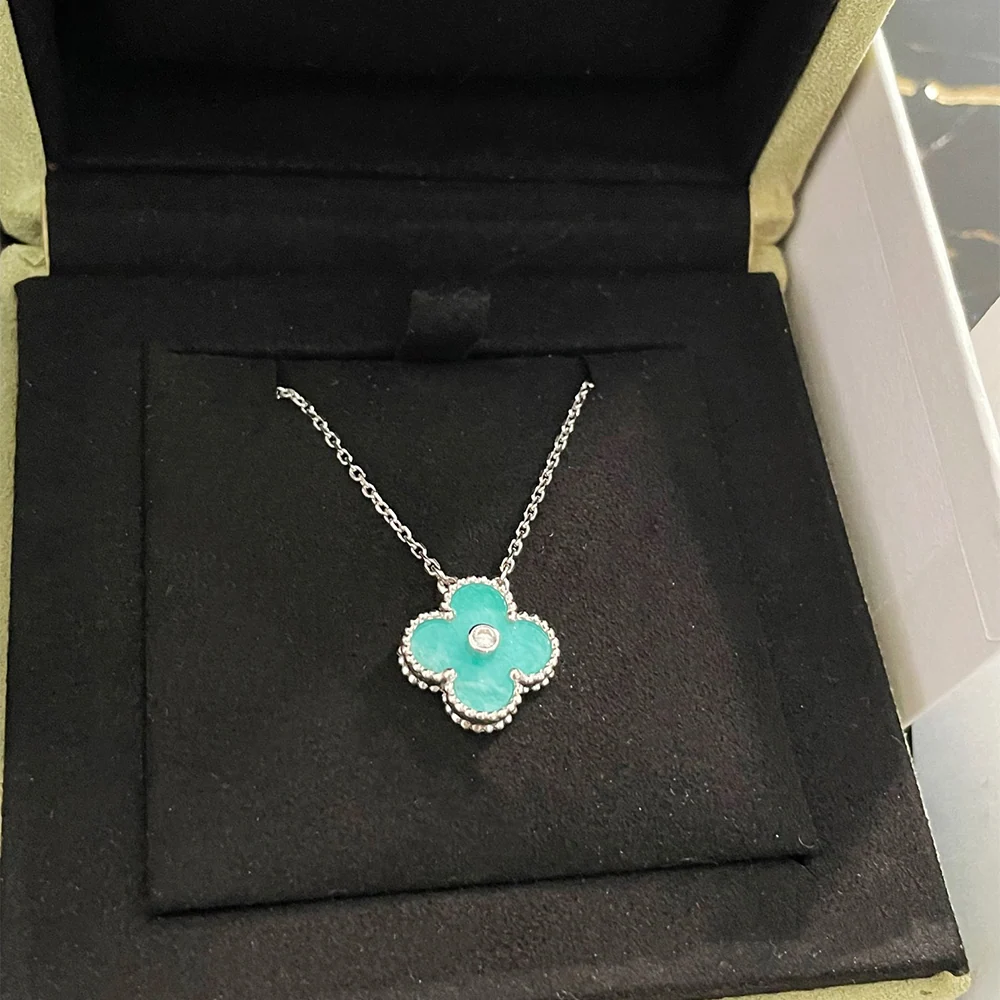 Turquoise Pavé Necklace