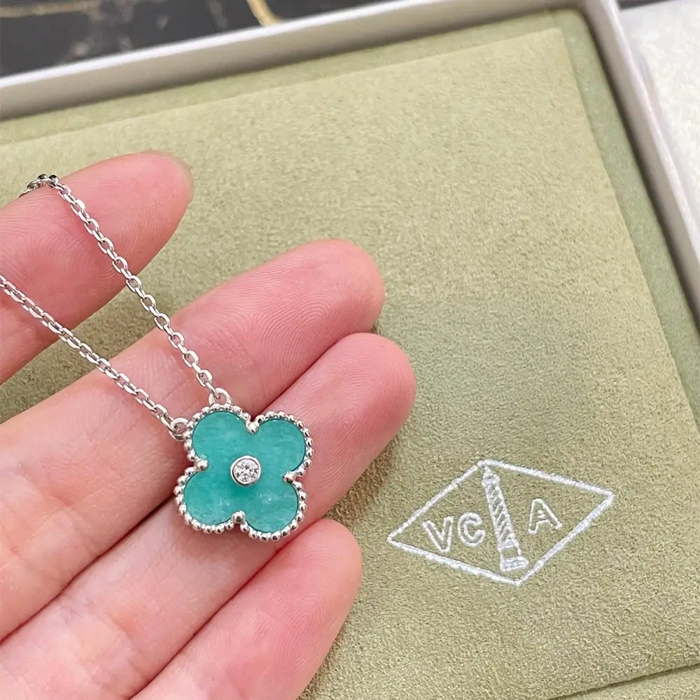 Turquoise Pavé Necklace
