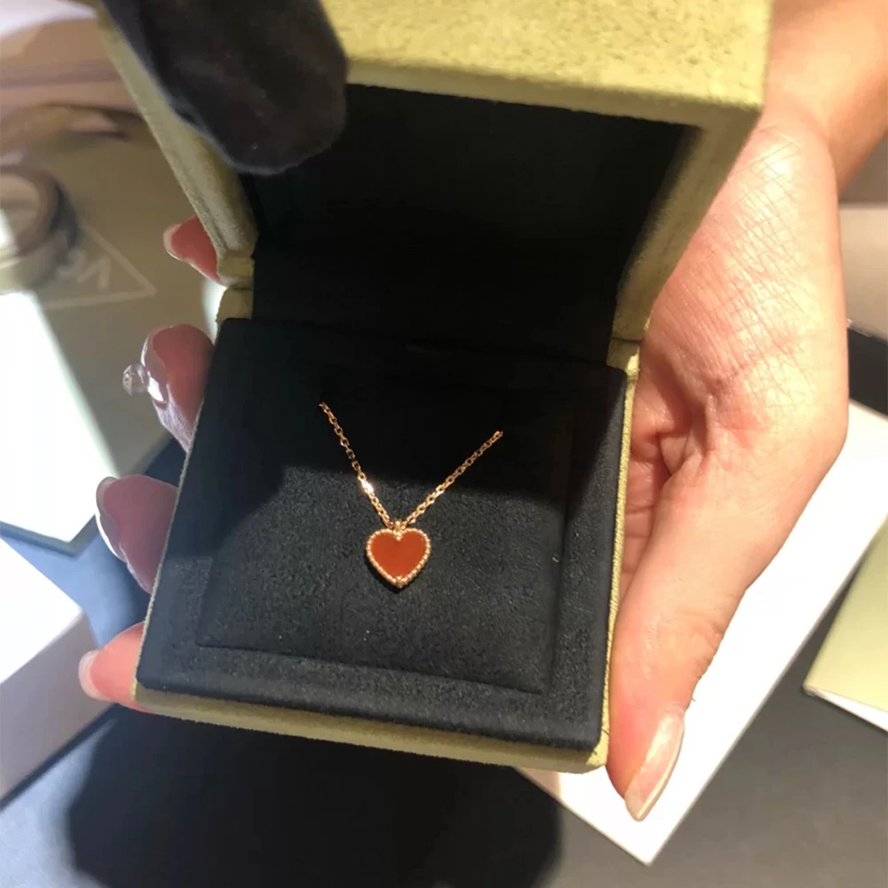 Carnelian Clover Necklace