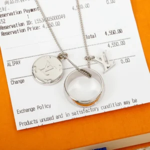 Graphic Motif Circle Pendant