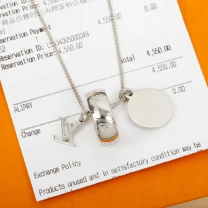 Graphic Motif Circle Pendant
