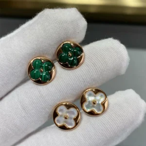Pearl Four-Flower Earrings