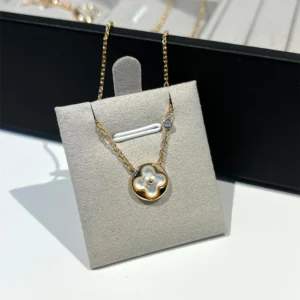 Mother-of-Pearl Color Motif Necklace