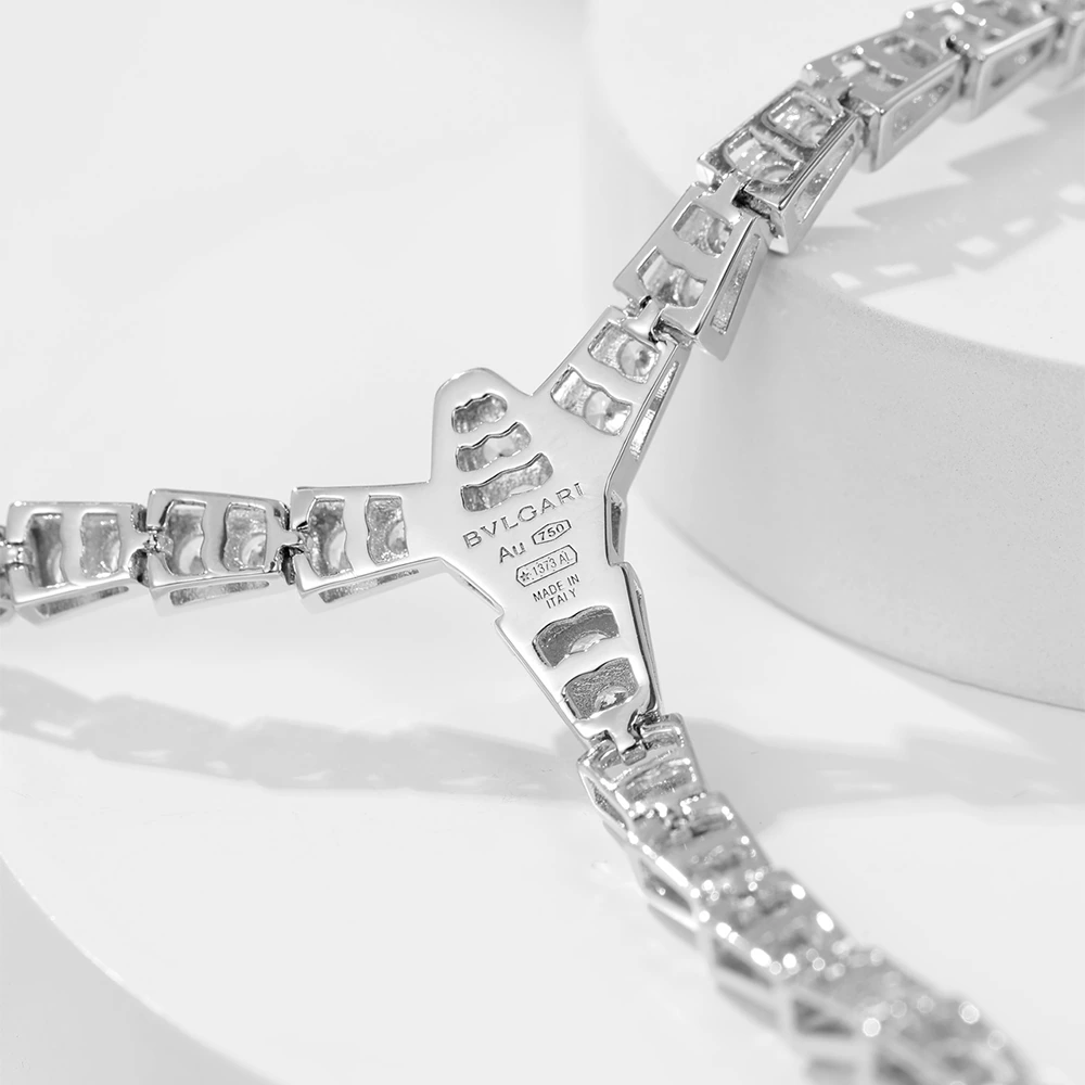 Serpentine Pavé Necklace