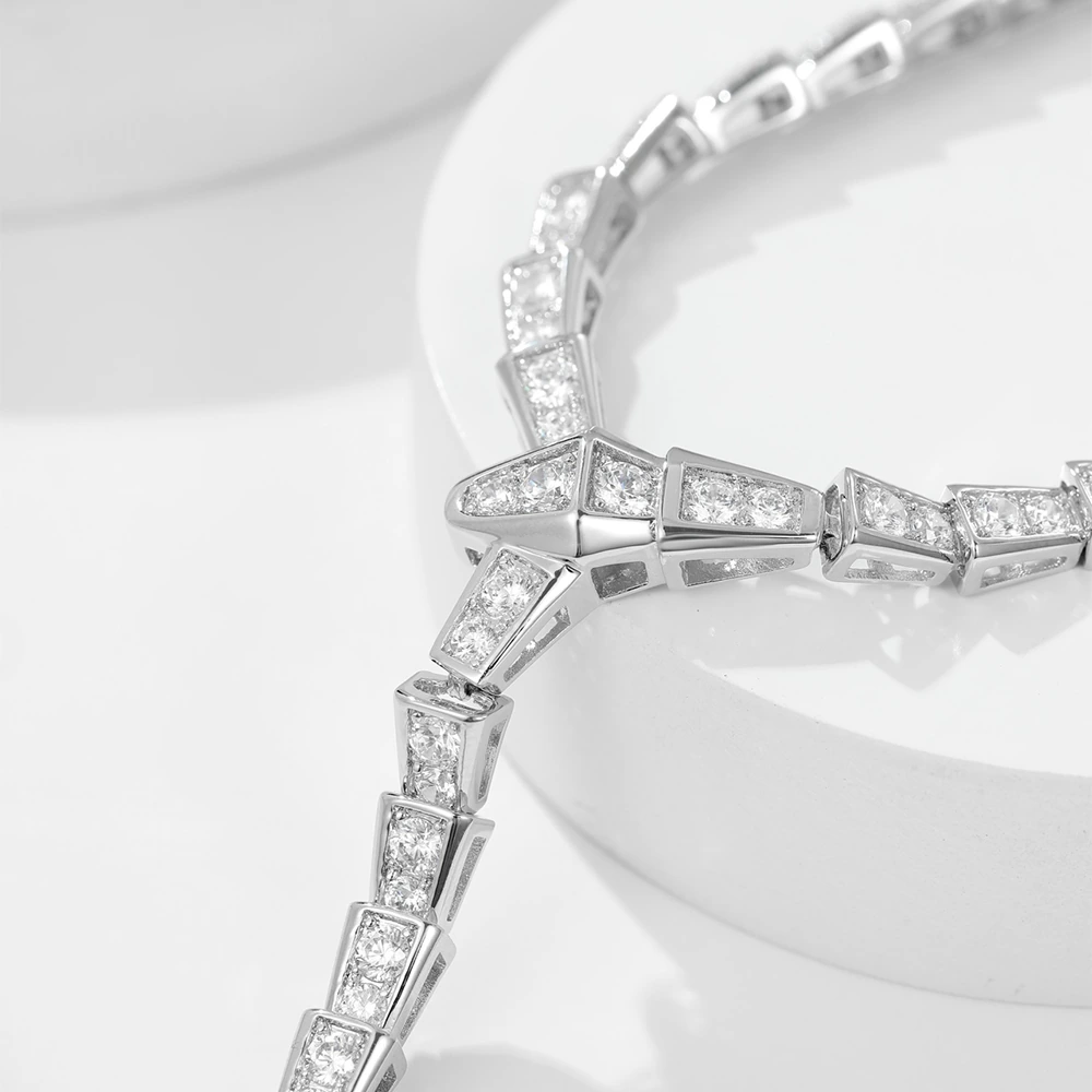 Serpentine Pavé Necklace