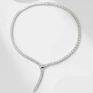 Serpentine Pavé Necklace