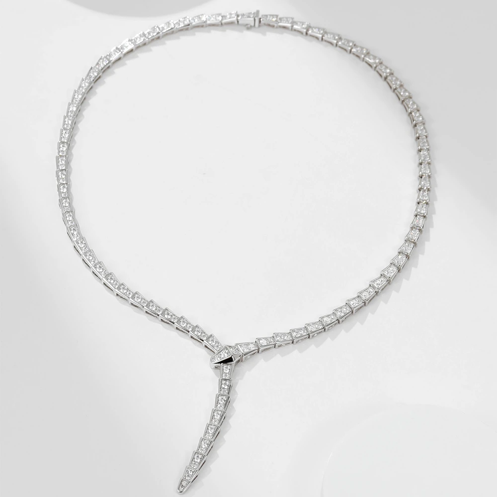 Serpentine Pavé Necklace