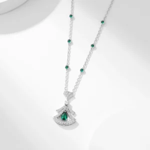 Grace Sculpted Ring Pendant Necklace