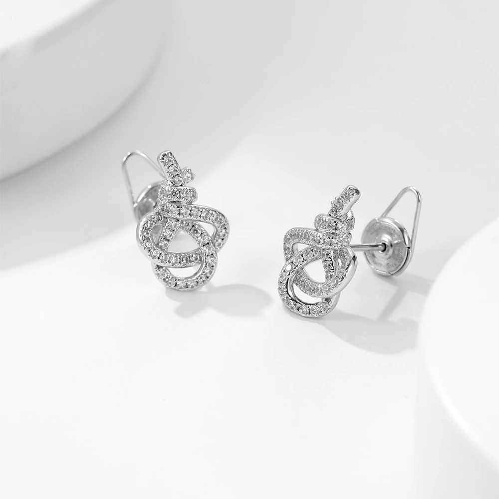Woven Key Earrings