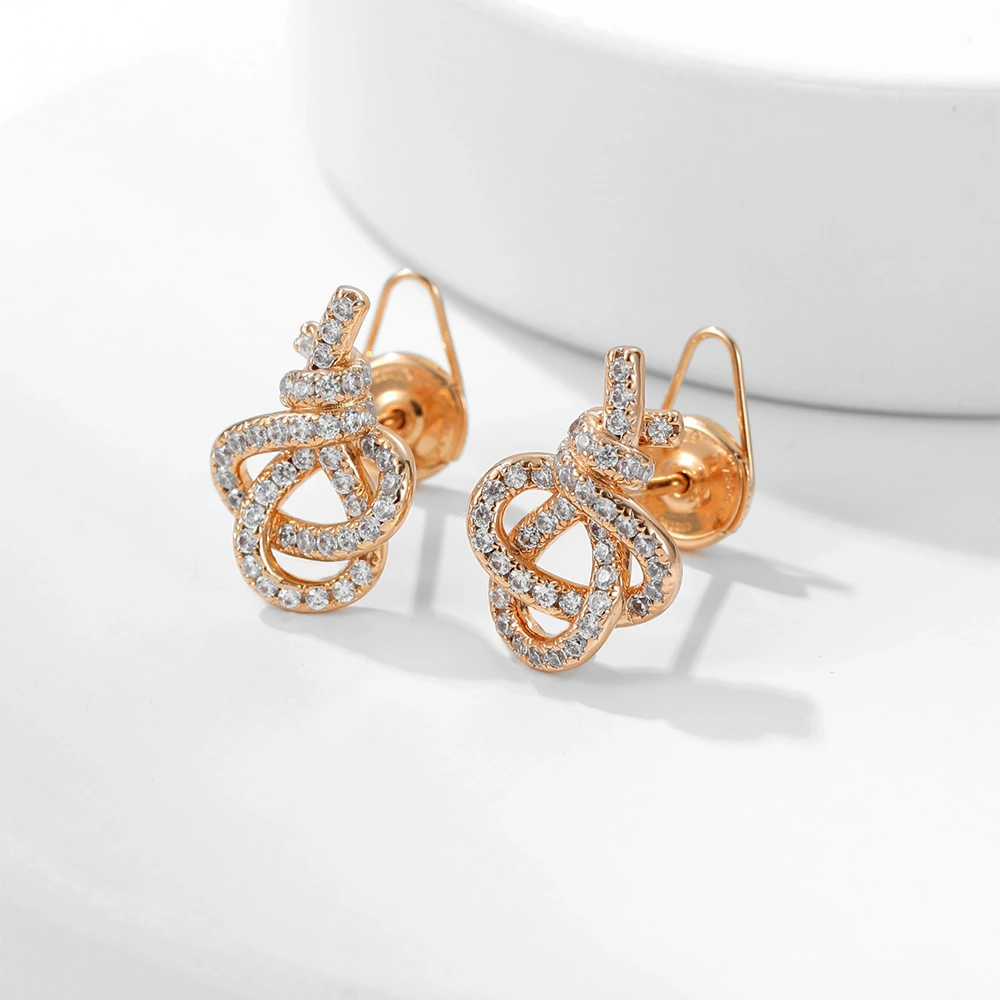 Woven Key Earrings