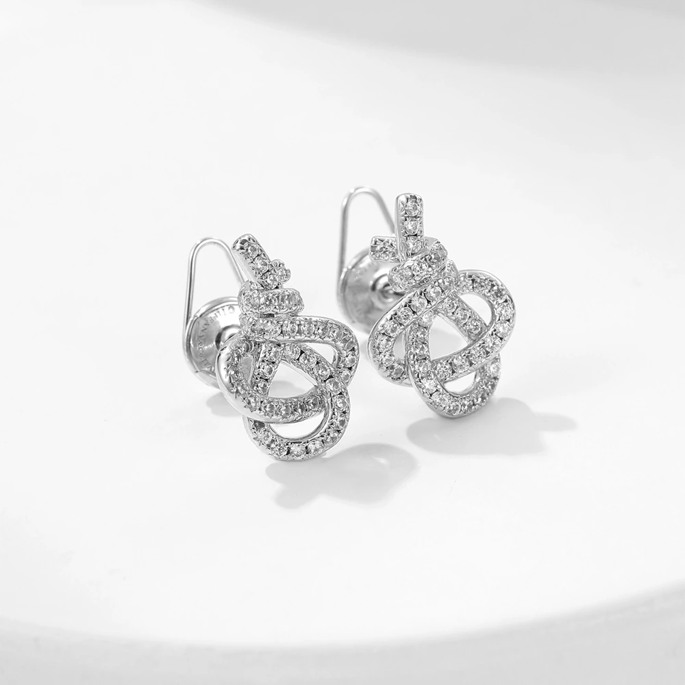 Woven Key Earrings