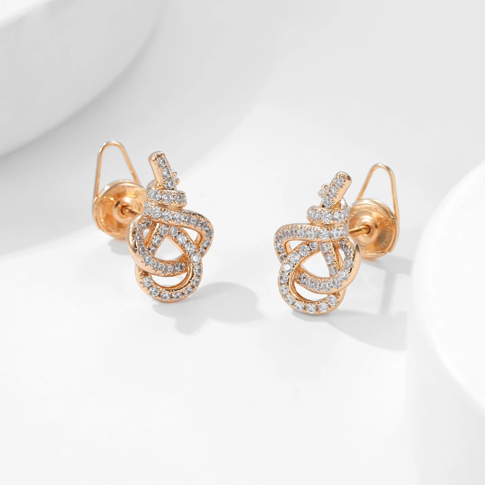Woven Key Earrings