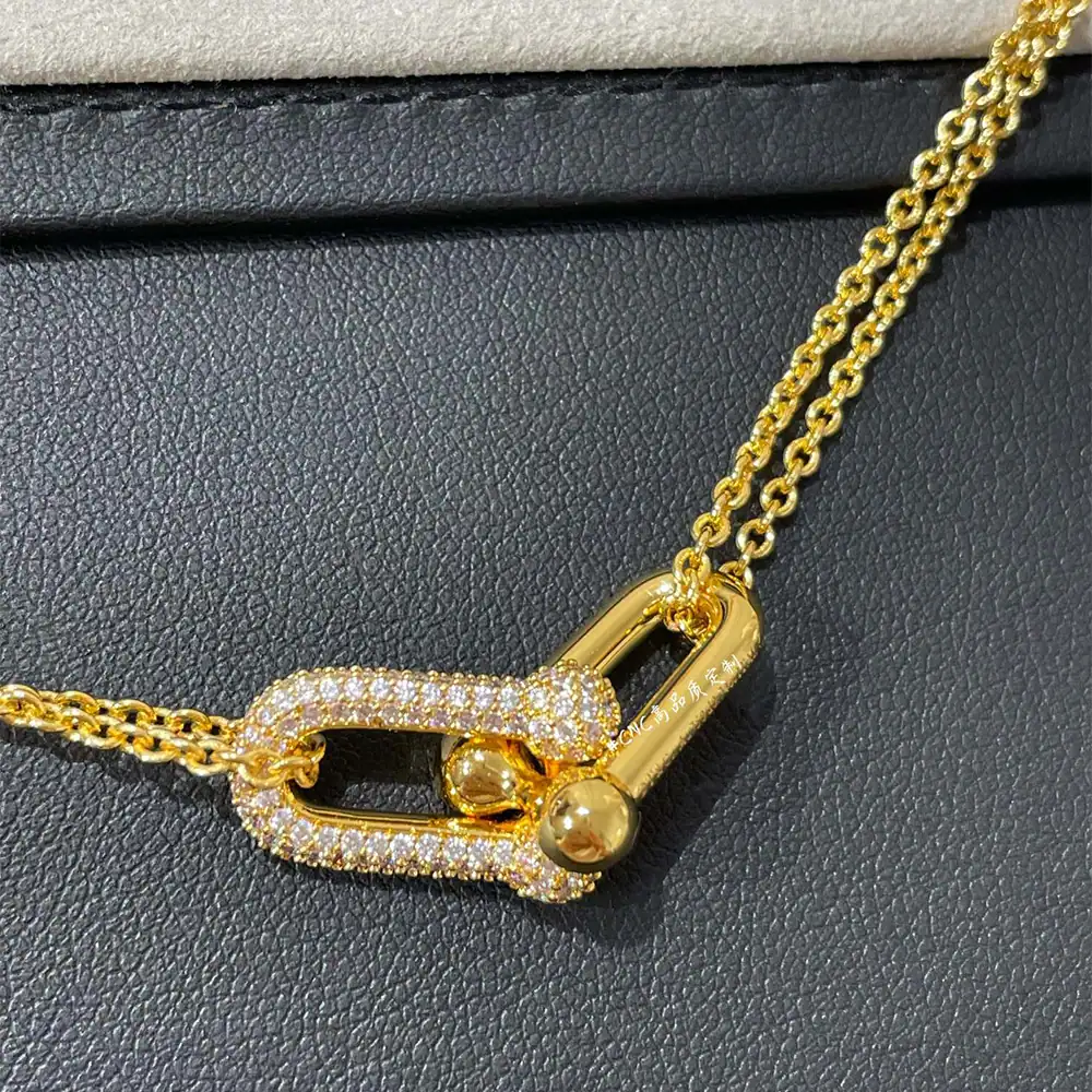 Hardware Pavé Necklace