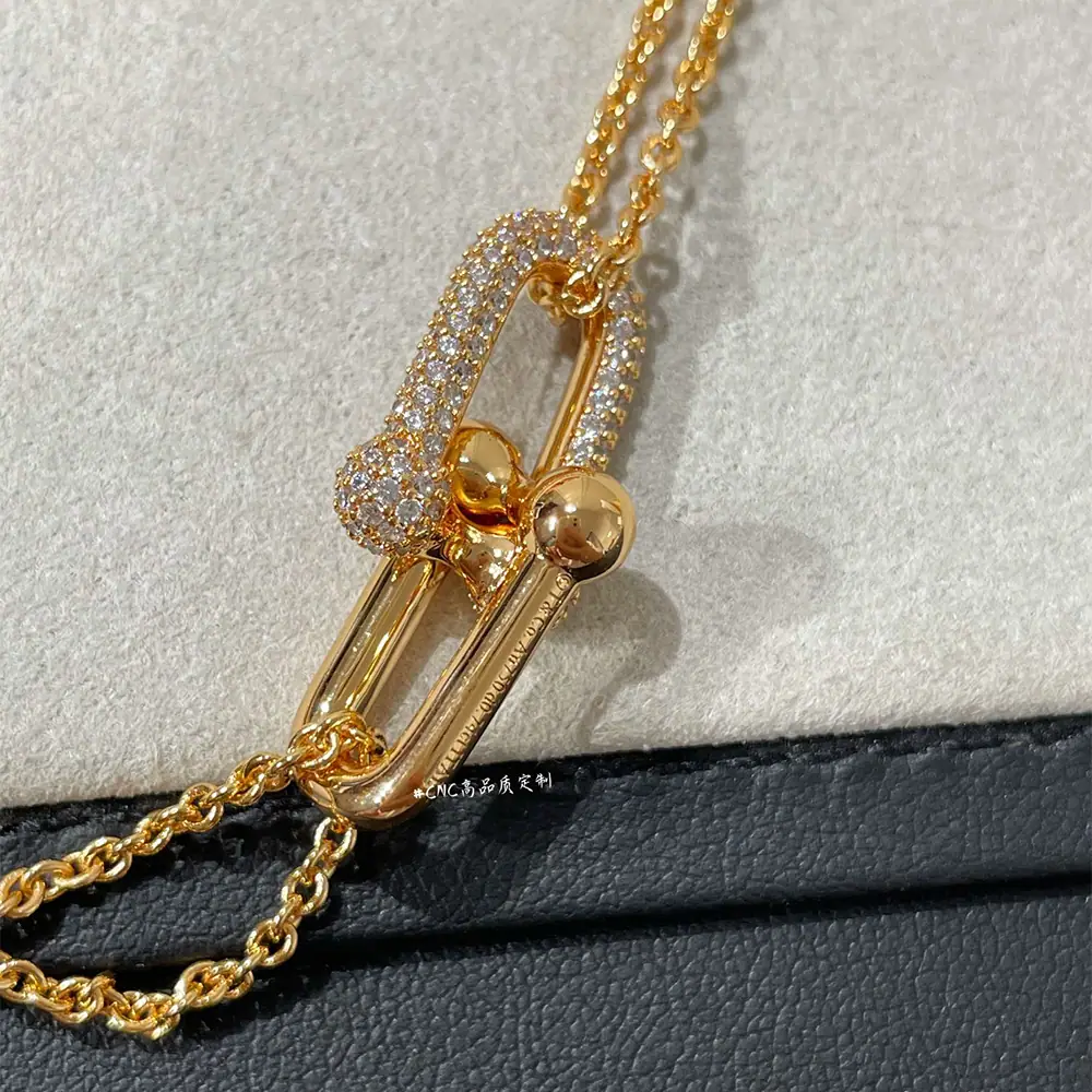 Hardware Pavé Necklace