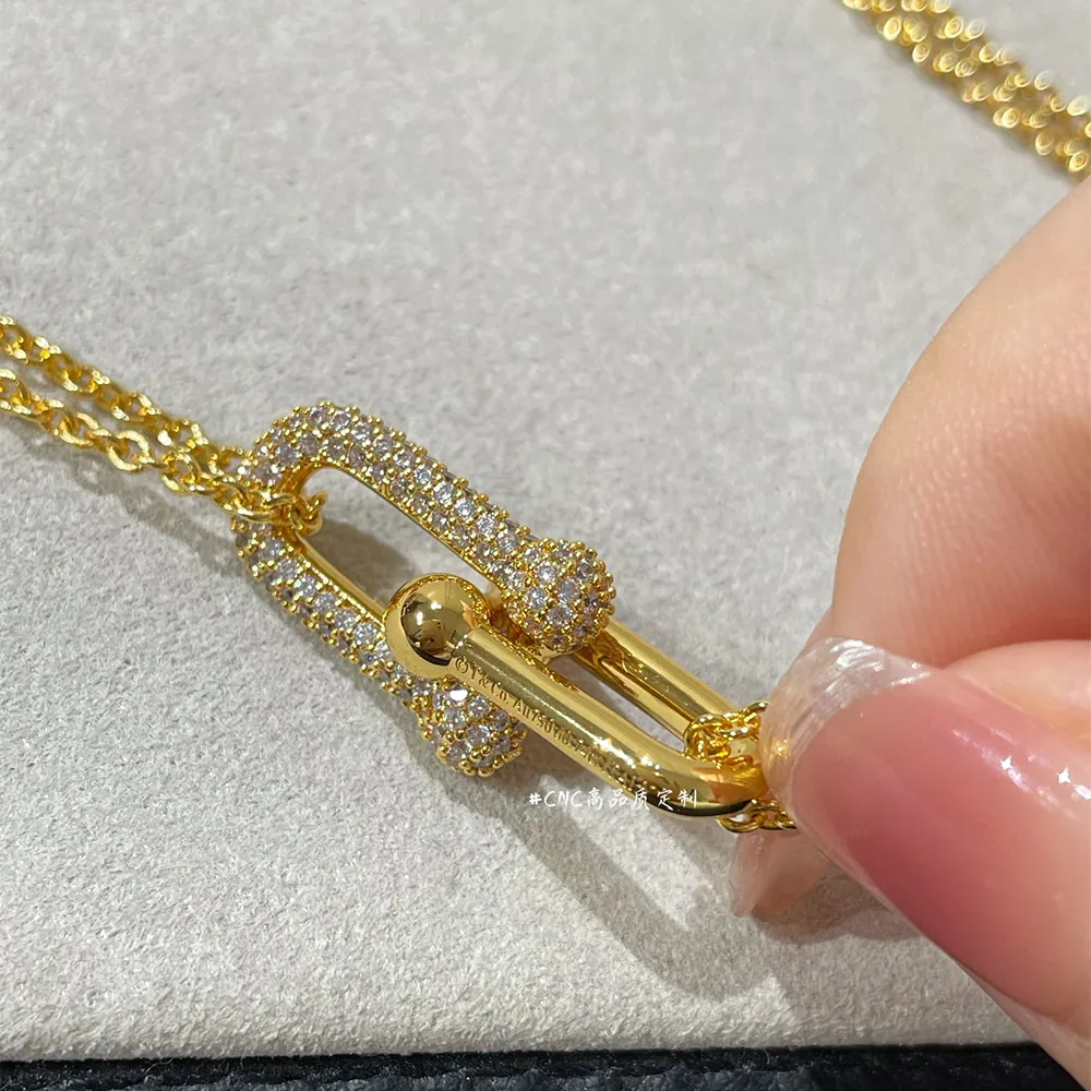 Hardware Pavé Necklace