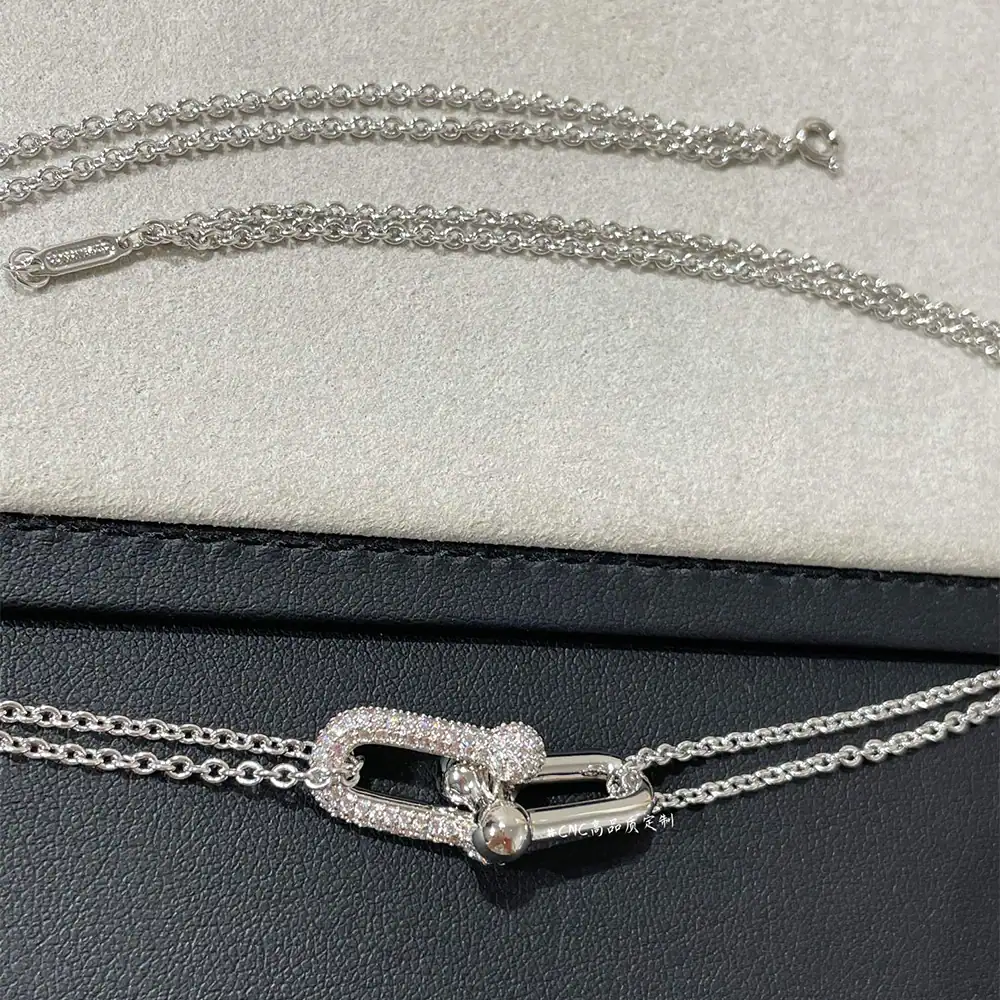 Hardware Pavé Necklace