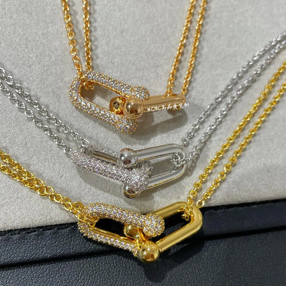 Hardware Pavé Necklace
