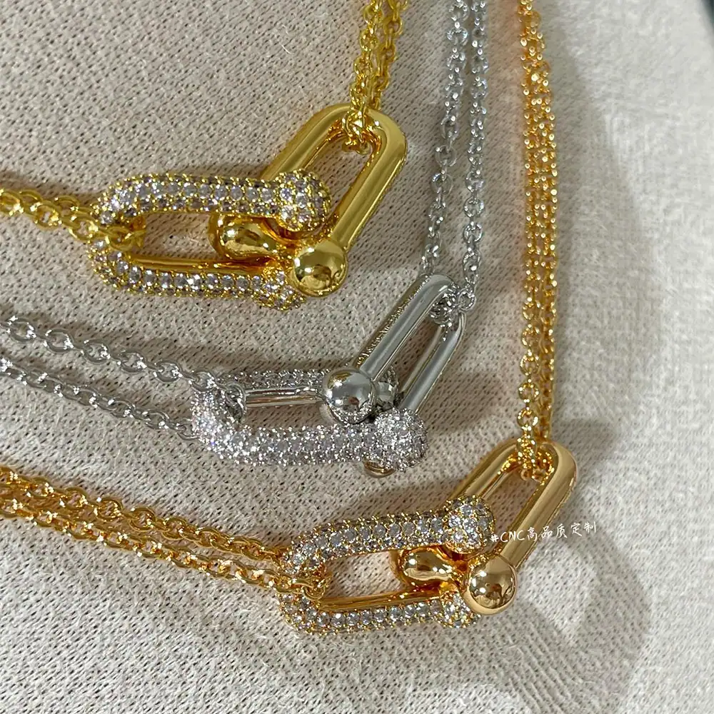 Hardware Pavé Necklace