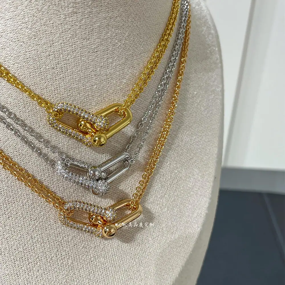Hardware Pavé Necklace