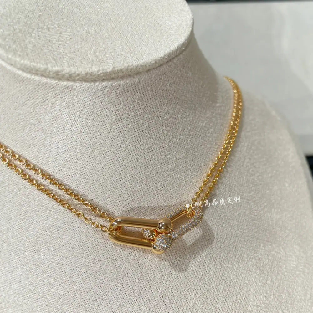 Hardware Pavé Necklace
