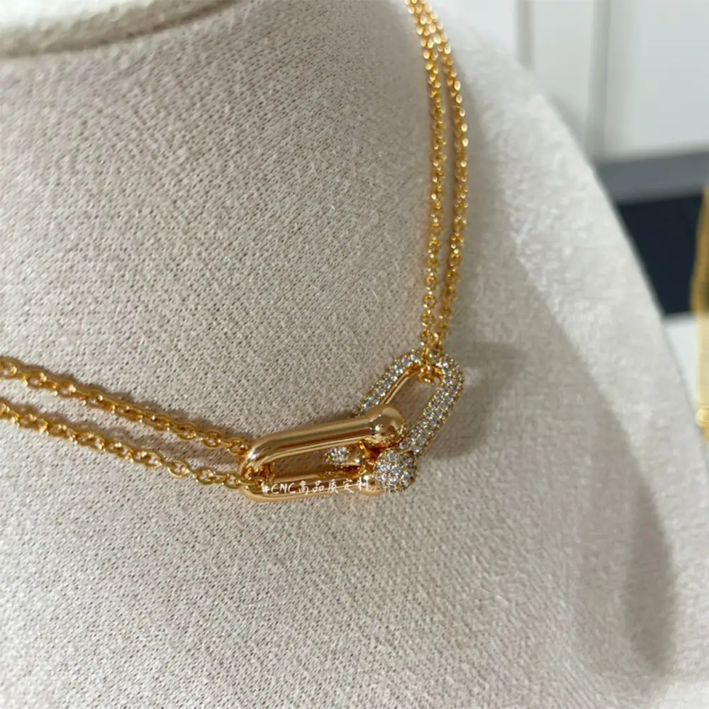 Hardware Pavé Necklace