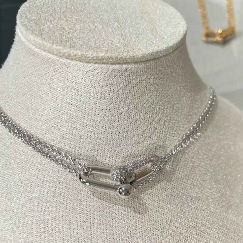 Hardware Pavé Necklace