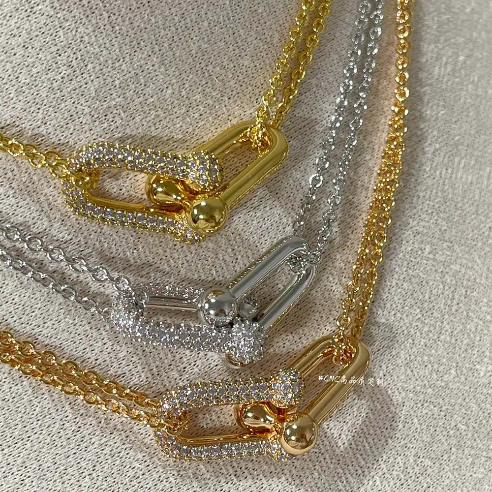 Hardware Pavé Necklace