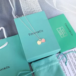 Double Heart Pendant Necklace