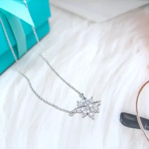 Octagon Pavé Link Necklace