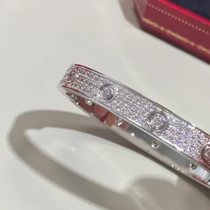 Screw Motif Pavé Bracelet