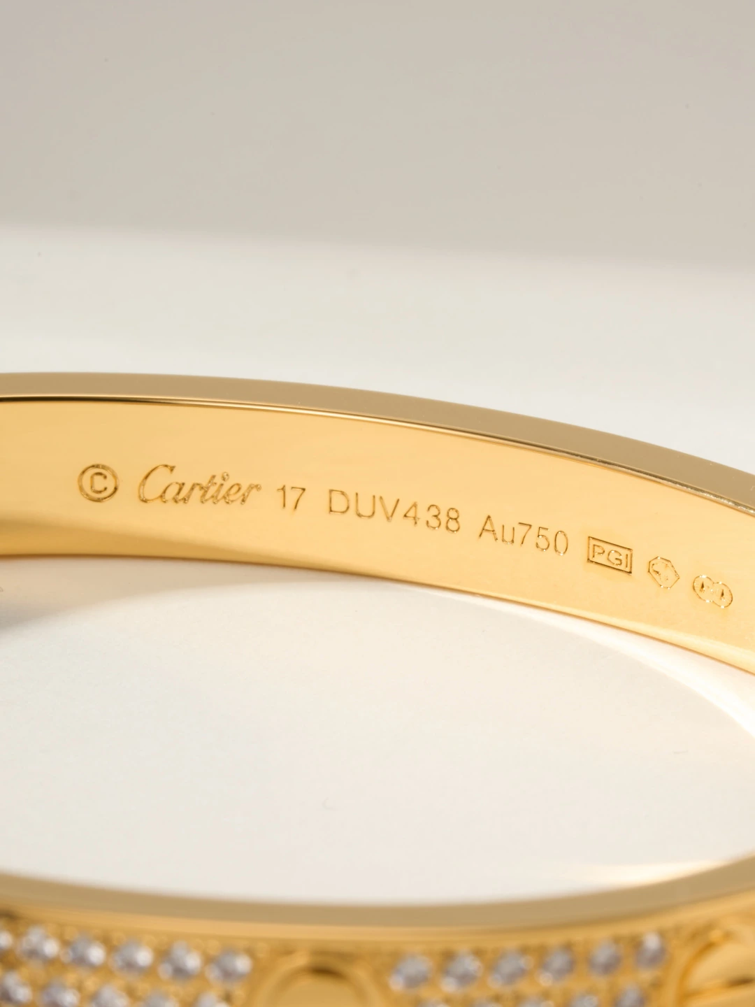 Wide Pavé Screw Motif Bracelet