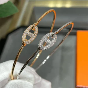 Enamel Bangle Bracelet