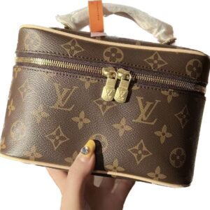Auvrien 100251 Luxury Bag Nice Monogram Nano Brown